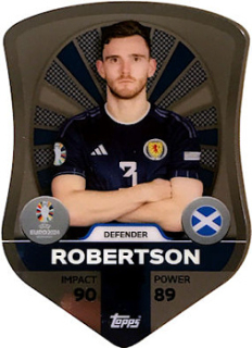 Andy Robertson Scotland Topps Match Attax EURO 2024 Chrome Pro Elite Shield #SC7